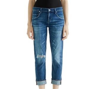 AGOLDE Isabel Slim Boyfriend Ankle in Starwood Distressed 25